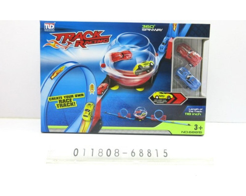 Двосмуговий гоночний трек з м'ячем для дітей 3+ Конструктор 28 ел.