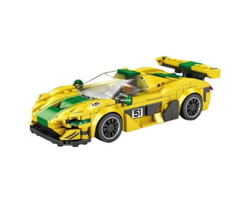 Дитячий конструктор Спортивне автомобіль P1 GTR 368 ел. Жовтий ZKL.677