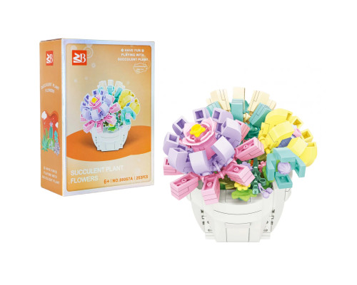 Дитячий конструктор Ramiz 88067A Букет у горщику 253 ел, різнокольоровий