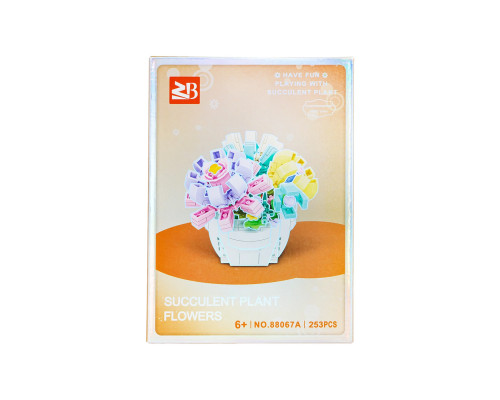 Дитячий конструктор Ramiz 88067A Букет у горщику 253 ел, різнокольоровий