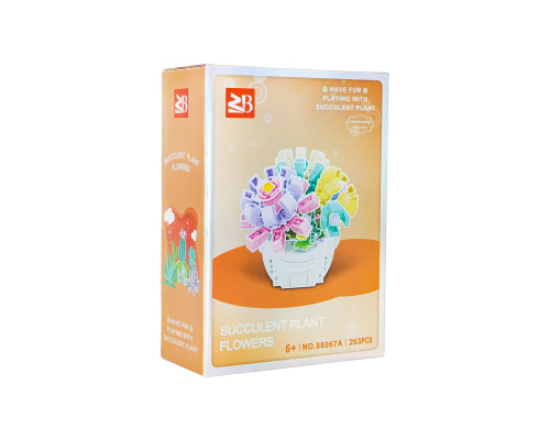 Дитячий конструктор Ramiz 88067A Букет у горщику 253 ел, різнокольоровий