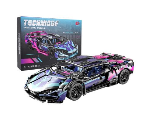Дитячий конструктор Ramiz 7604 Спорткар 1280 ел, різнокольоровий