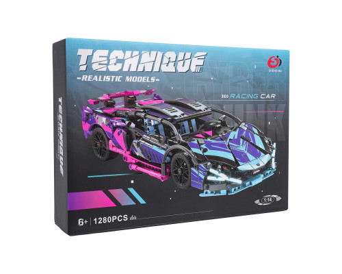 Дитячий конструктор Ramiz 7604 Спорткар 1280 ел, різнокольоровий