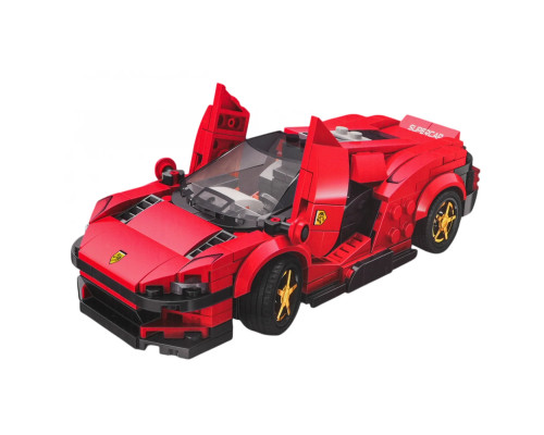 Дитячий конструктор Reobrix 11027 Спортивний автомобіль 306 ел, червоний