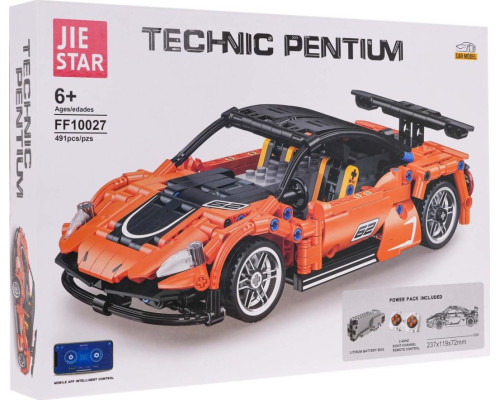 Дитячий конструктор спортивної машинки 491 ел.