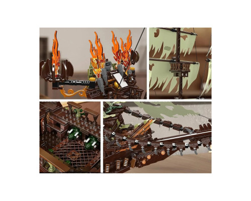 Дитячий конструктор Ramiz 13197 Піратський корабель 4364 ел, різнокольоровий