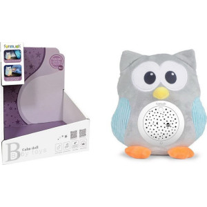 Дитяча м'яка іграшка сова зі звуковою та світловою функцією ZIT.FM666-44