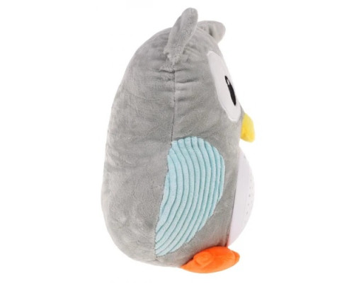 Дитяча м'яка іграшка сова зі звуковою та світловою функцією ZIT.FM666-44