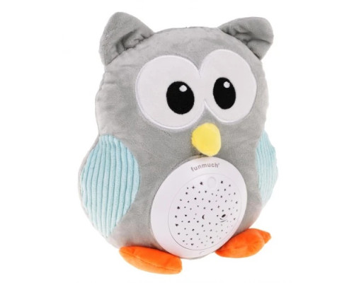 Дитяча м'яка іграшка сова зі звуковою та світловою функцією ZIT.FM666-44