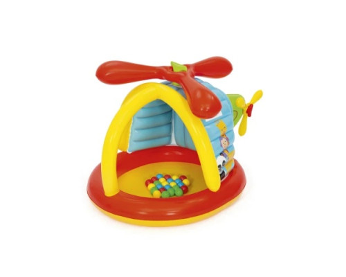 Дитячий надувний манеж Fisher-Price BESTWAY Гелікоптер 155х102х91см + м'ячі