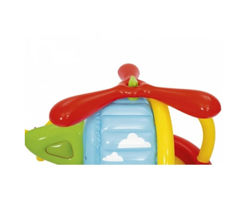 Дитячий надувний манеж Fisher-Price BESTWAY Гелікоптер 155х102х91см + м'ячі