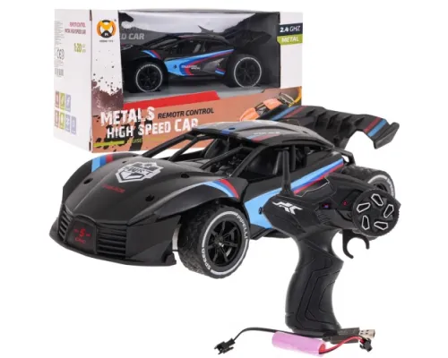 Швидкісна металева машина 1:20 R / C чорний