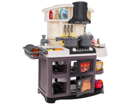 Дитяча кухня з функцією звуку та води 52 ел. Сірий