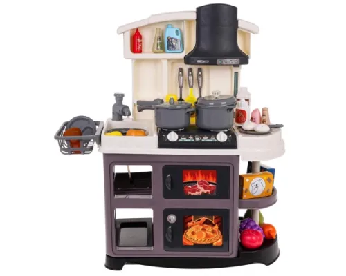 Дитяча кухня з функцією звуку та води 52 ел. Сірий