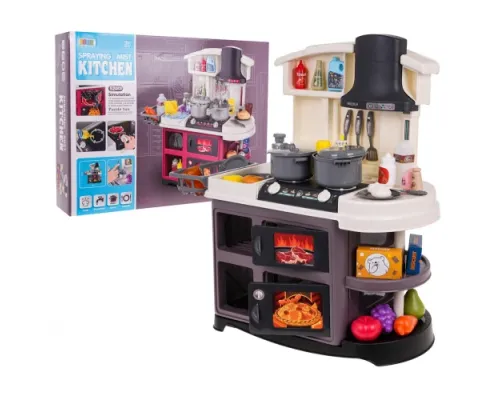 Дитяча кухня з функцією звуку та води 52 ел. Сірий