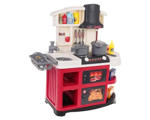 Дитяча кухня з функцією звуку та води 52 шт. Червоний