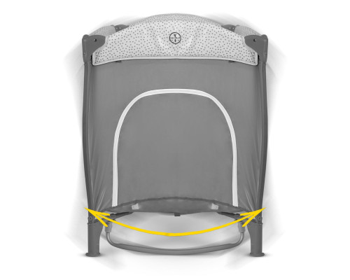 Ліжечко дитяче туристичне Ricokids 724100 125 x 65 x 78 см сіре