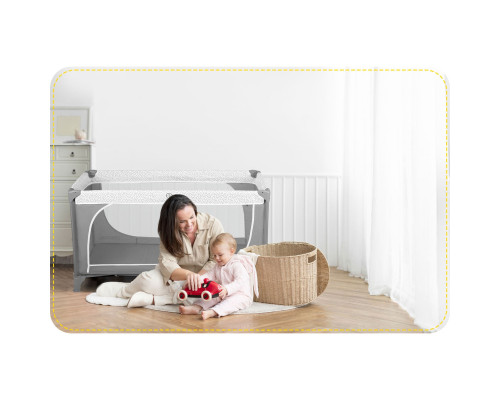 Ліжечко дитяче туристичне Ricokids 724100 125 x 65 x 78 см сіре