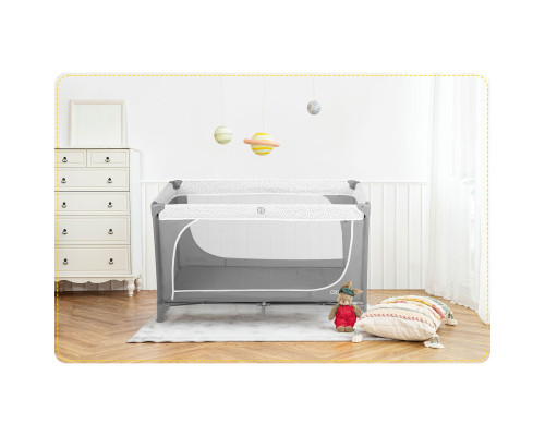 Ліжечко дитяче туристичне Ricokids 724100 125 x 65 x 78 см сіре
