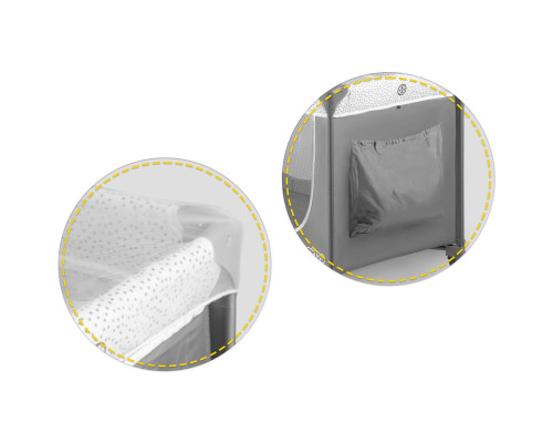 Ліжечко дитяче туристичне Ricokids 724100 125 x 65 x 78 см сіре