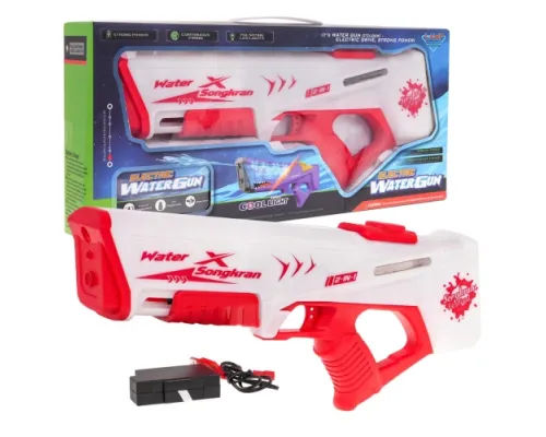 Дитячий водяний пістолет із функцією підсвічування червоний