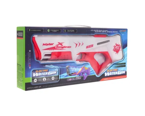 Дитячий водяний пістолет із функцією підсвічування червоний