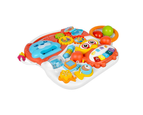 Каталка 2-в-1 інтерактивна Ricokids біло-червона Каталка 2-в-1 інтерактивна Ricokids біло-червона