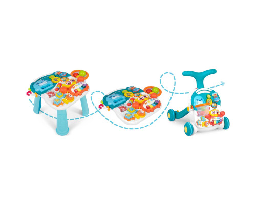 Каталка 3-в-1 інтерактивна Ricokids біло-блакитна Каталка 3-в-1 інтерактивна Ricokids біло-блакитна