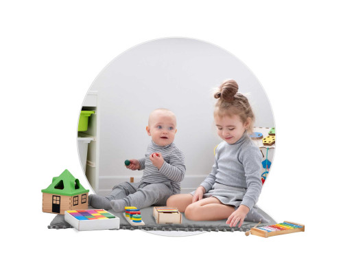 Вігвам дитячий з ліхтариками Nukido сірий