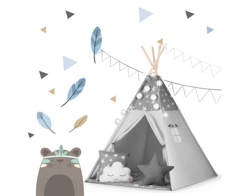 Вігвам дитячий з гірляндою та ліхтариками Nukido