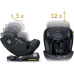Автокрісло Nukido Aero Line ISOFIX 0-36 кг, чорне