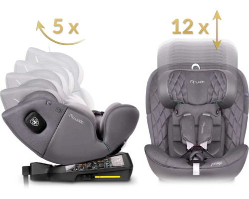 Автокрісло Nukido Prestige Line ISOFIX 0-36 кг, сіре Автокрісло Nukido Prestige Line ISOFIX 0-36 кг, сіре