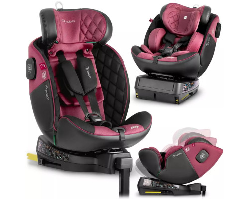 Автокрісло Nukido Prestige Line ISOFIX 0-36 кг, чорно-рожеве Автокрісло Nukido Prestige Line ISOFIX 0-36 кг, чорно-рожеве