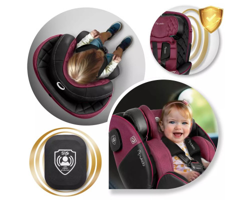 Автокрісло Nukido Prestige Line ISOFIX 0-36 кг, чорно-рожеве Автокрісло Nukido Prestige Line ISOFIX 0-36 кг, чорно-рожеве
