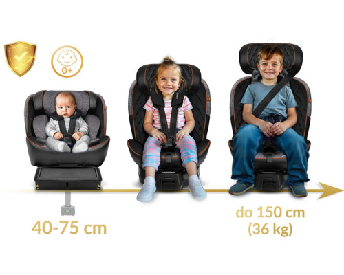 Автокрісло Nukido Prestige Line ISOFIX 0-36 кг, чорно-сіре Автокрісло Nukido Prestige Line ISOFIX 0-36 кг, чорно-сіре
