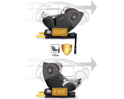Автокрісло Nukido Prestige Line ISOFIX 0-36 кг, чорно-сіре Автокрісло Nukido Prestige Line ISOFIX 0-36 кг, чорно-сіре