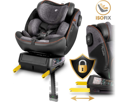 Автокрісло Nukido Prestige Line ISOFIX 0-36 кг, чорно-сіре Автокрісло Nukido Prestige Line ISOFIX 0-36 кг, чорно-сіре