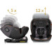 Автокрісло Nukido Prestige Line ISOFIX 0-36 кг, чорно-сіре