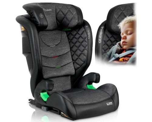 Автокрісло Nukido Louis ISOFIX 15-36 кг, чорно-сіре