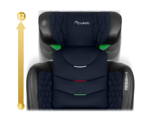 Автокрісло Nukido Louis ISOFIX 15-36 кг, чорно-синє