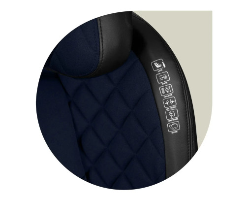 Автокрісло Nukido Louis ISOFIX 15-36 кг, чорно-синє