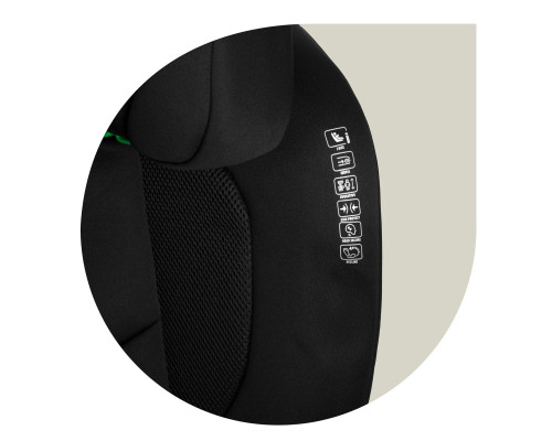 Автокрісло Nukido Louis Soft ISOFIX 15-36 кг, чорне