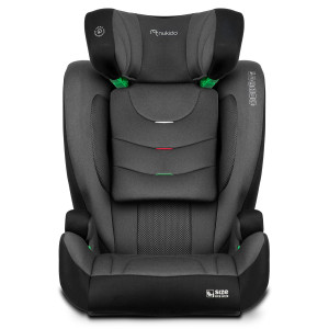 Автокрісло Nukido Louis ISOFIX 15-36 кг, чорно-сіре 