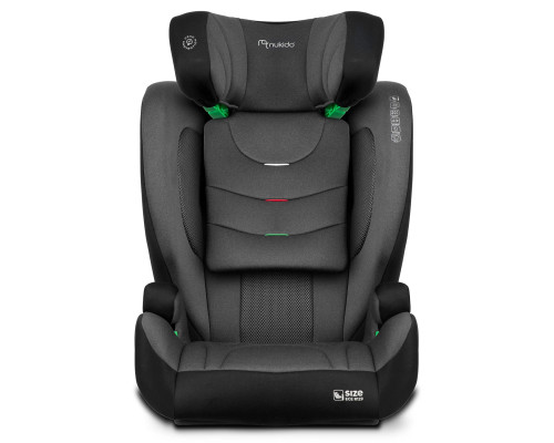 Автокрісло Nukido Louis ISOFIX 15-36 кг, чорно-сіре