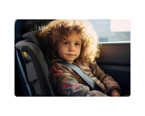Автокрісло Nukido Louis ISOFIX 15-36 кг, чорно-сіре