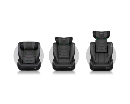 Автокрісло Nukido Louis ISOFIX 15-36 кг, чорно-сіре