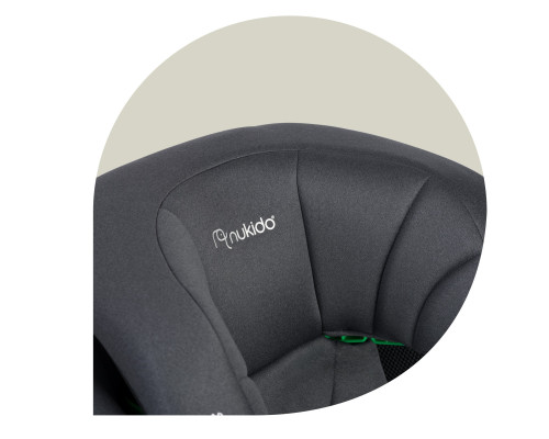 Автокрісло Nukido Louis Soft ISOFIX 15-36 кг, сіре