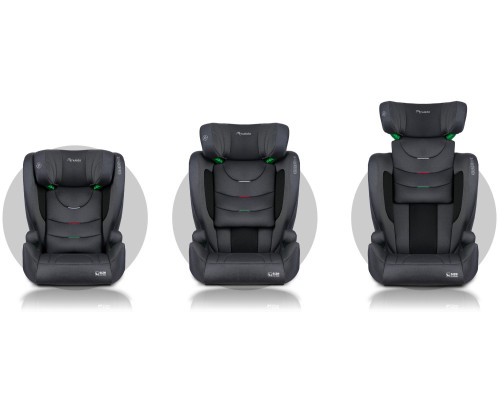 Автокрісло Nukido Louis Soft ISOFIX 15-36 кг, сіре