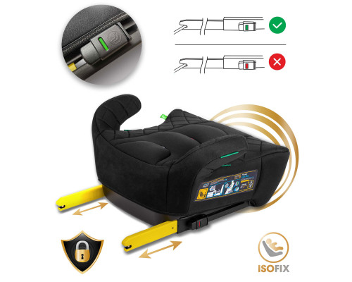 Бустер Nukido Louis ISOFIX 710200 125-150 см, чорний