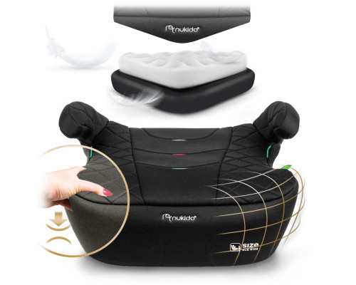 Бустер Nukido Louis ISOFIX 710200 125-150 см, чорний